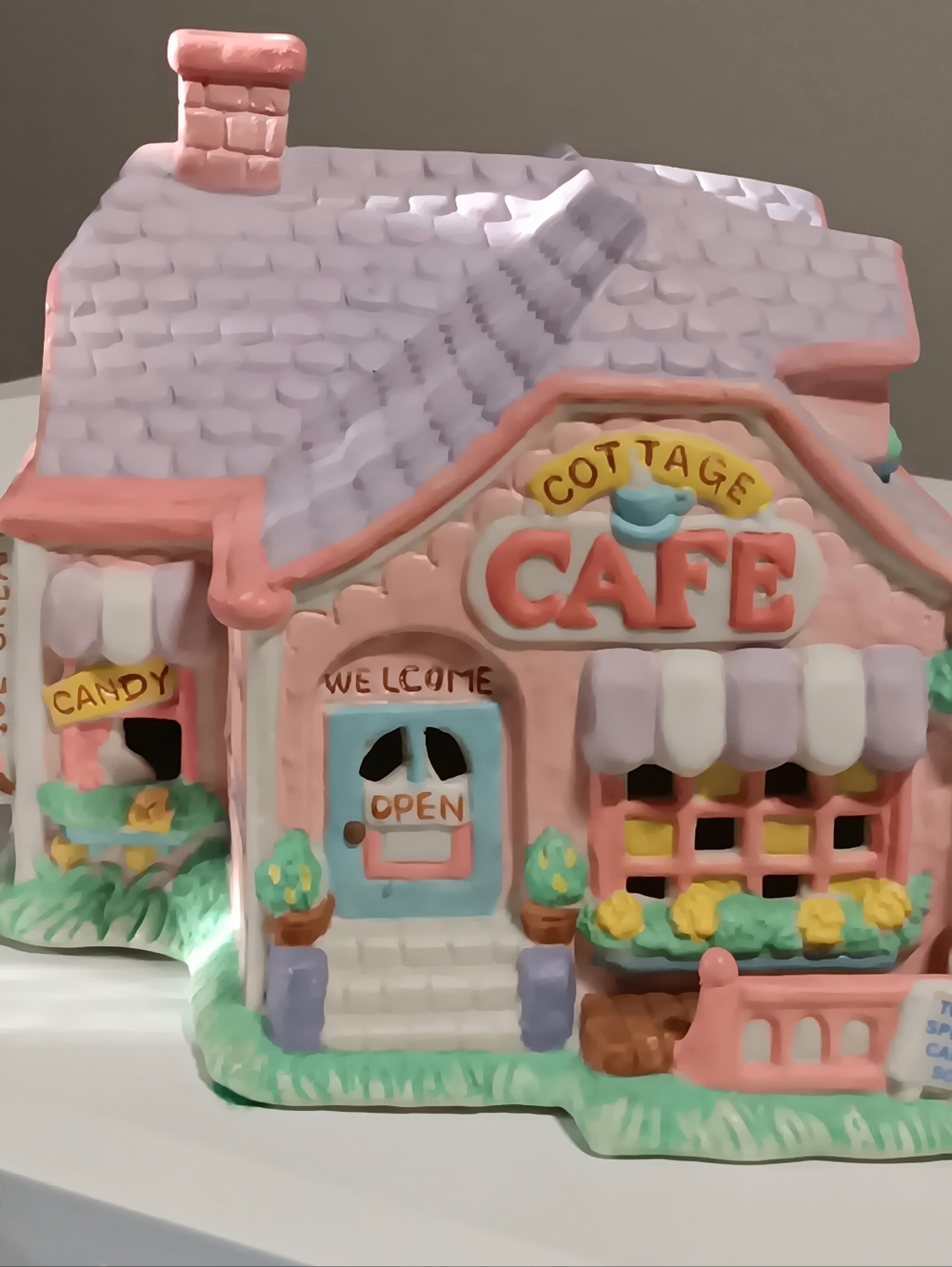Vintage Cottontail Lane Cottage Cafe Easter Village Deco